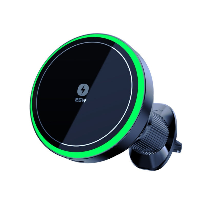 MagSafe car phone holder - front view with green LED